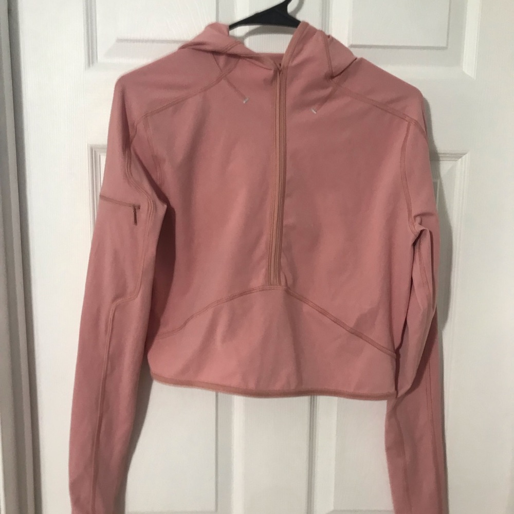 Lululemon break a trail 1/2 zip hoodie~size:8Pink Pastel